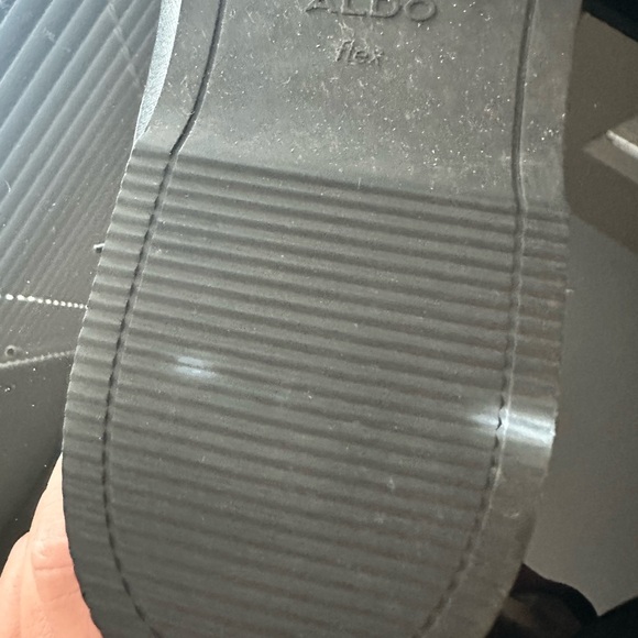 Aldo Black Shoes Size 12 Men’s Oxford Used - Picture 4 of 8